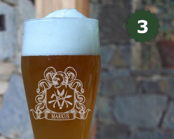 Weizenbierglas Klempner
